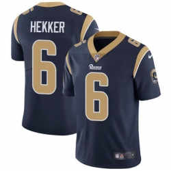 Nike Rams #6 Johnny Hekker Navy Blue Team Color Youth Stitched NFL Vapor Untouchable Limited Jersey