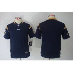 Nike Youth St. Louis Rams Blank Blue Color Limited Jerseys
