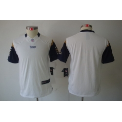 Nike Youth St. Louis Rams Blank White Limited Jerseys
