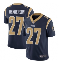Rams 27 Darrell Henderson Navy Blue Team Color Youth Stitched Football Vapor Untouchable Limited Jersey