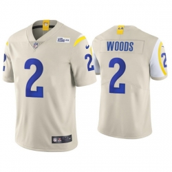 Youth Los Angeles Rams 2 Robert Woods Bone Vapor Untouchable Limited Stitched Jersey 
