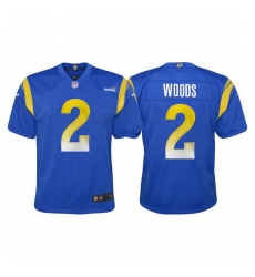 Youth Los Angeles Rams 2 Robert Woods Vapor Limited Blue Jersey
