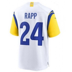 Youth Los Angeles Rams #24 Taylor Rapp White Stitched Football Limited Jersey