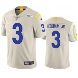 Youth Los Angeles Rams 3 Odell Beckham Jr  Bone Vapor Untouchable Limited Stitched Jersey 
