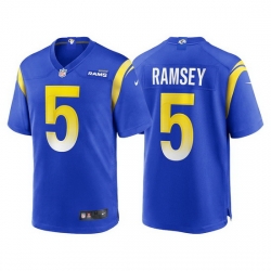 Youth Los Angeles Rams #5 Jalen Ramsey Blue Stitched Football Limited Jersey
