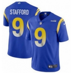 Youth Los Angeles Rams #9 Matthew Stafford Blue Bone Stitched Football Limited Jersey