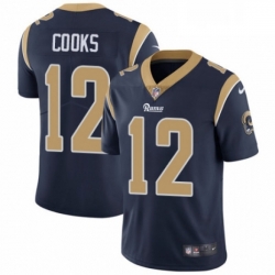 Youth Nike Los Angeles Rams 12 Brandin Cooks Navy Blue Team Color Vapor Untouchable Limited Player NFL Jersey