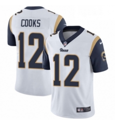 Youth Nike Los Angeles Rams 12 Brandin Cooks White Vapor Untouchable Limited Player NFL Jersey