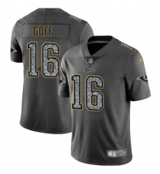 Youth Nike Los Angeles Rams 16 Jared Goff Gray Static Vapor Untouchable Limited NFL Jersey