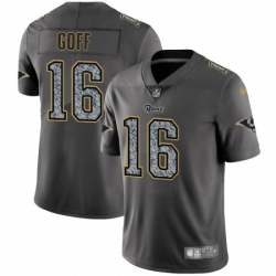 Youth Nike Los Angeles Rams 16 Jared Goff Gray Static Vapor Untouchable Limited NFL Jersey