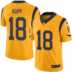 Youth Nike Los Angeles Rams 18 Cooper Kupp Limited Gold Rush Vapor Untouchable NFL Jersey