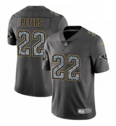 Youth Nike Los Angeles Rams 22 Marcus Peters Gray Static Vapor Untouchable Limited NFL Jersey