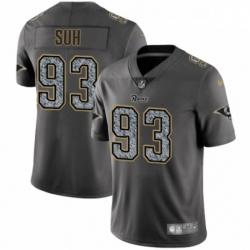 Youth Nike Los Angeles Rams 93 Ndamukong Suh Gray Static Vapor Untouchable Limited NFL Jersey