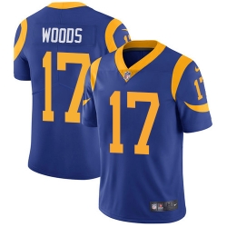 Youth Nike Rams #17 Robert Woods Royal Blue Alternate Stitched NFL Vapor Untouchable Limited Jersey