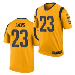 Youth Nike Rams 23 Cam Akers Gold Rush Limtited Jersey