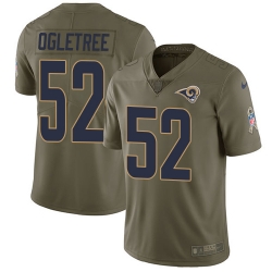 Youth Nike Rams #52 Alec Ogletree Olive Stitched NFL Limited 2017 Salute to Service Jersey