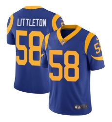 Youth Nike Rams 58 Cory Littleton Royal Blue Alternate Stitched NFL Vapor Untouchable Limited Jersey