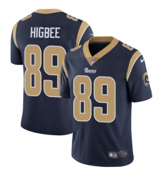 Youth Nike Rams #89 Tyler Higbee Navy Blue Team Color Stitched NFL Vapor Untouchable Limited Jersey