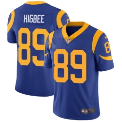 Youth Nike Rams #89 Tyler Higbee Royal Blue Alternate Stitched NFL Vapor Untouchable Limited Jersey