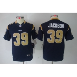 Youth Nike St. Louis Rams #39 Jackson Blue Limited Jerseys