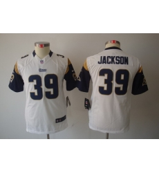 Youth Nike St. Louis Rams #39 Steven Jackson White Limited Jerseys