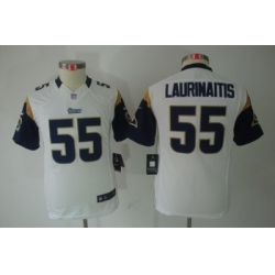 Youth Nike Youth St. Louis Rams #55 James Laurinaitis White Limited Jerseys
