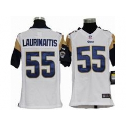 Youth Nike Youth St. Louis Rams #55 James Laurinaitis white jerseys