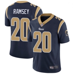 Youth Rams 20 Jalen Ramsey Navy Blue Team Color Stitched Football Vapor Untouchable Limited Jersey