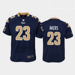 youth cam akers los angeles rams navy game jersey 