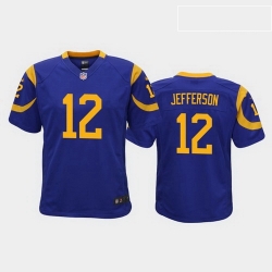 youth van jefferson los angeles rams royal game jersey 