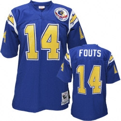 14 Dan Fouts Blue Mitchell&Ness Authentic 1984 San Diego Chargers Jersey