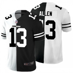 Los Angeles Chargers 13 Keenan Allen Men Black V White Peace Split Nike Vapor Untouchable Limited NFL Jersey