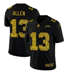 Los Angeles Chargers 13 Keenan Allen Men Nike Leopard Print Fashion Vapor Limited NFL Jersey Black