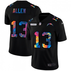 Los Angeles Chargers 13 Keenan Allen Men Nike Multi Color Black 2020 NFL Crucial Catch Vapor Untouchable Limited Jersey
