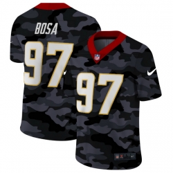 Los Angeles Chargers 97 Joey Bosa Men Nike 2020 Black CAMO Vapor Untouchable Limited Stitched NFL Jersey
