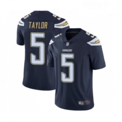 Men Los Angeles Chargers 5 Tyrod Taylor Navy Blue Team Color Vapor Untouchable Limited Player Football Jersey