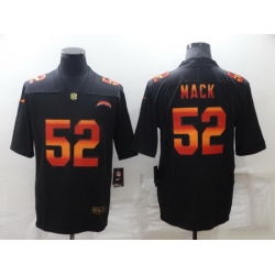 Men Los Angeles Chargers 52 Khalil Mack Black Fashion Limited Stitched jersey