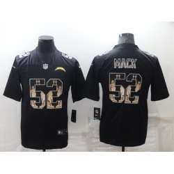 Men Los Angeles Chargers 52 Khalil Mack Black Statue Of Liberty Limited Stitched jersey