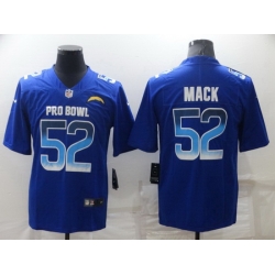 Men Los Angeles Chargers 52 Khalil Mack Royal Pro Bowl Stitched jersey