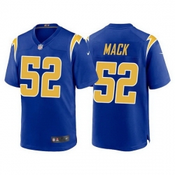 Men Los Angeles Chargers 52 Khalil Mack Royal Vapor Untouchable Limited Stitched jersey