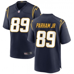 Men Los Angeles Chargers 89 Donald Parham Jr Navy Stitched Game Jersey