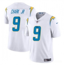 Men Los Angeles Chargers 9 DJ Chark Jr White 2024 Vapor Limited Stitched Football Jersey