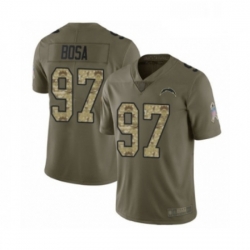 Men Los Angeles Chargers 97 Joey Bosa Limited Olive Camo 2017 Salute to Service Football Jersey