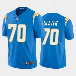 Men Los Angeles Chargers Rashawn Slater White Blue 2021 Draft Jersey