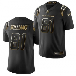 Men Mike Williams Los Angeles Chargers Black Gold limited edition Limited Jerse