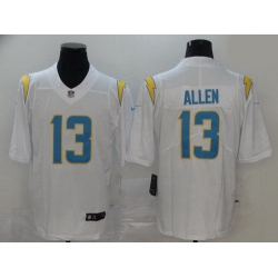 Men Nike Los Angeles 13 Chargers Keenan Allen 2020 White Vapor Limited Jersey