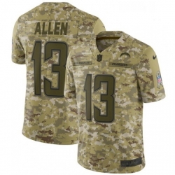 Men Nike Los Angeles Chargers 13 Keenan Allen Limited Camo 2018 Salute to Service NFL Jersey