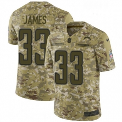 Men Nike Los Angeles Chargers 33 Derwin James Limited Camo 2018 Salute to Service NFL Jersey