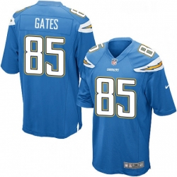 Men Nike Los Angeles Chargers 85 Antonio Gates Game Electric Blue Alternate NFL Jersey