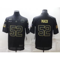 Men's Los Angeles Chargers #52 Khalil Mack Black Salute To Service Limited Stitched Jersey